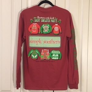 FINAL Simply Southern Tacky Sweater Party LS T-shirt SzS